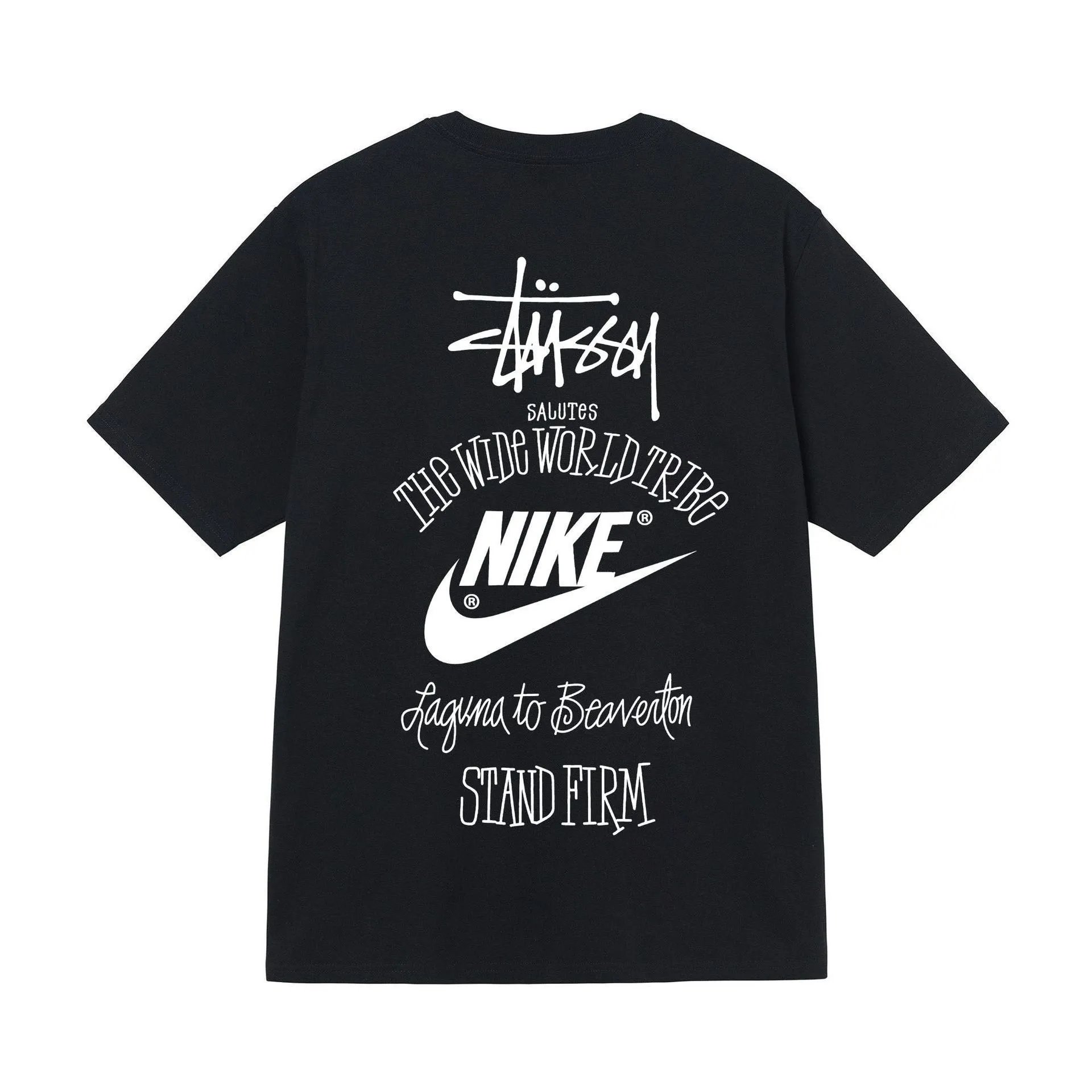 Stussy Dice Print Black Graphic T-Shirt