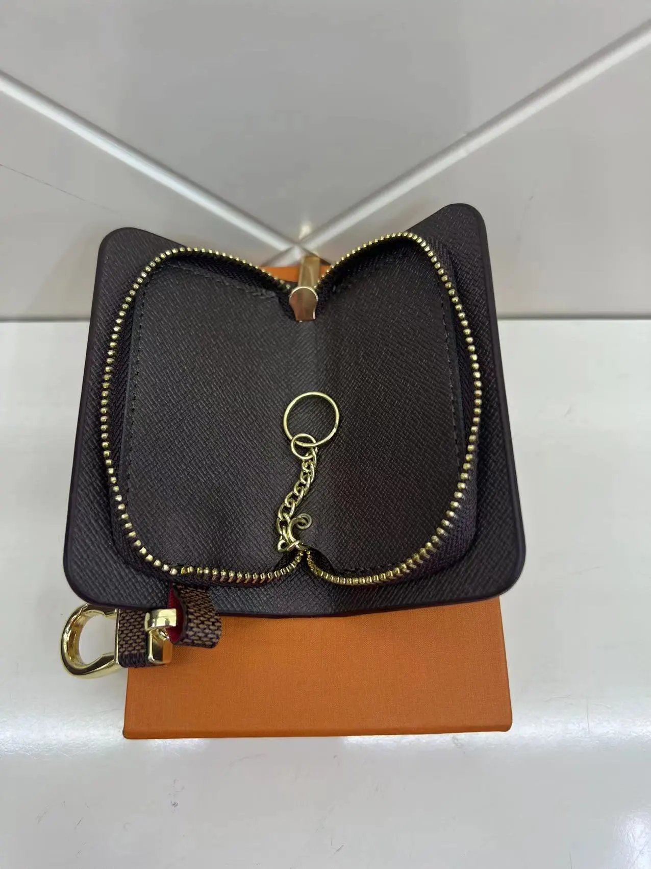 Louis Vuitton Monogram Brown Floral Key Holder