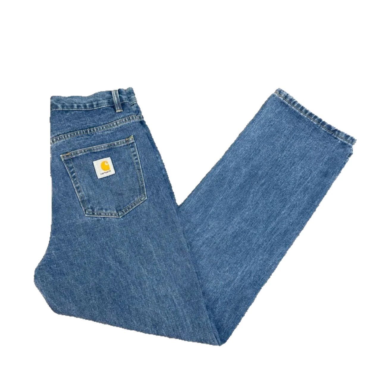 Carhartt WIP Loose Fit Blue Denim Jeans