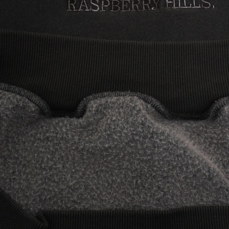 SuperMay Hooded Sweatshirt Gray Black Streetwear