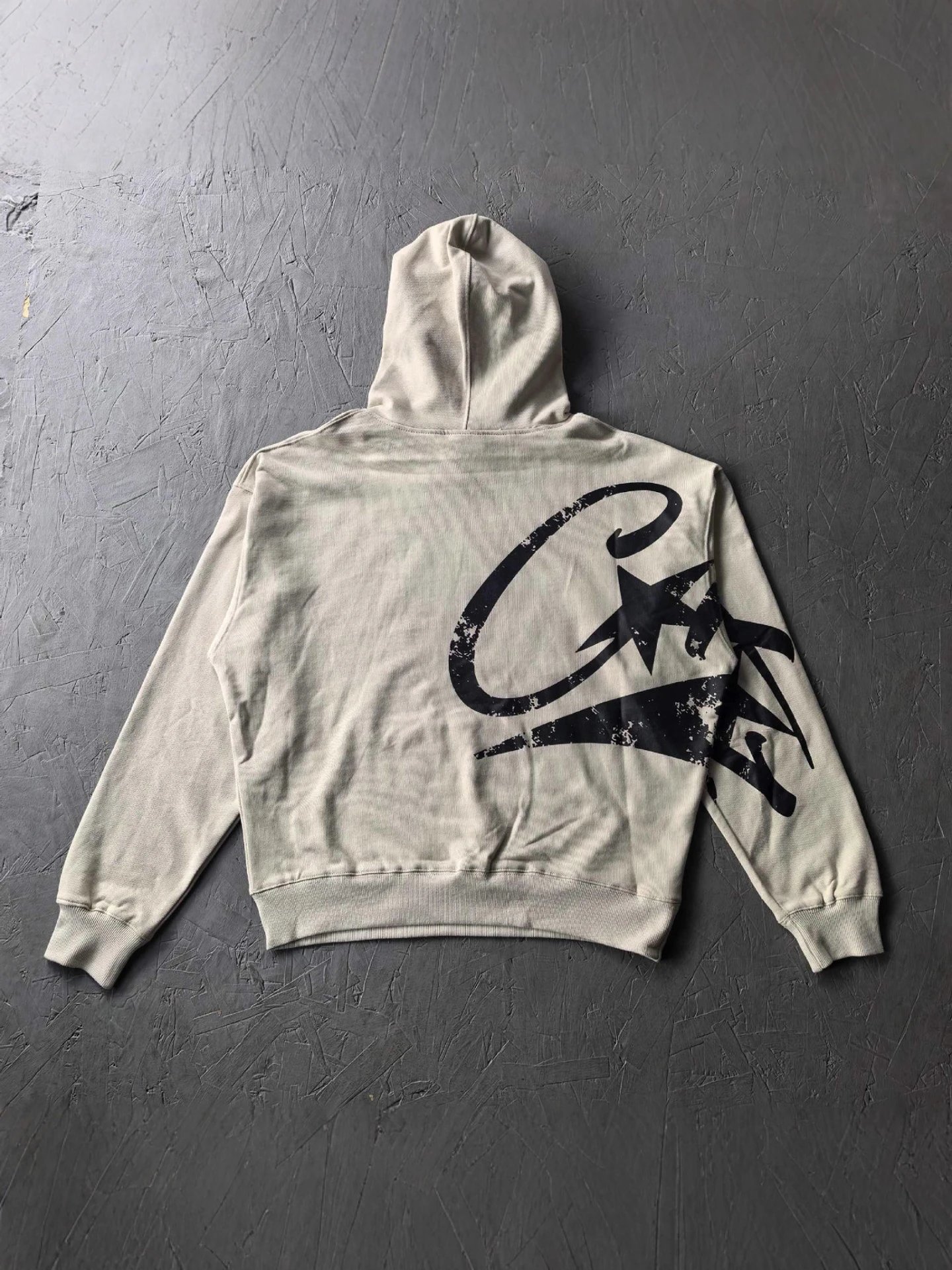 Oversized White Hooded Tracksuit Set Streetwear