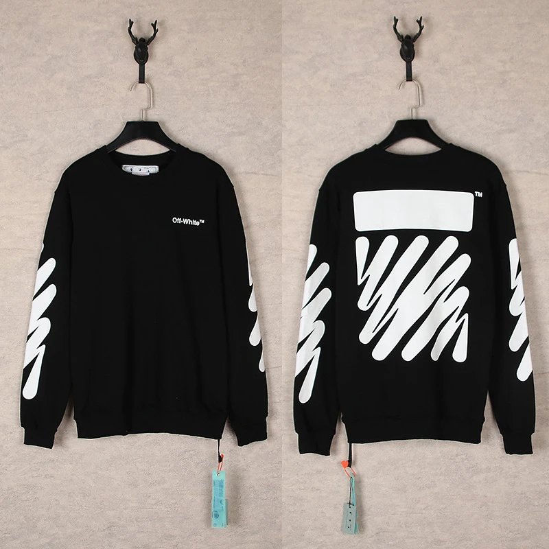 Off-White Industrial Black Graphic Sweatshirt