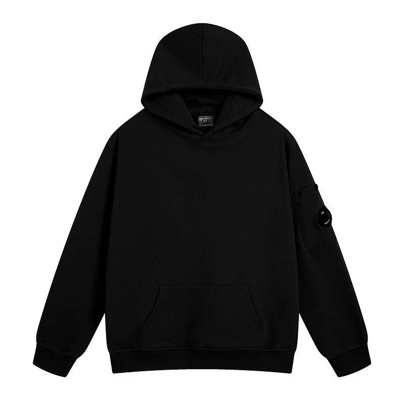 C.P. Company Black Goggle Hoodie Zip-Up Sweatshirt