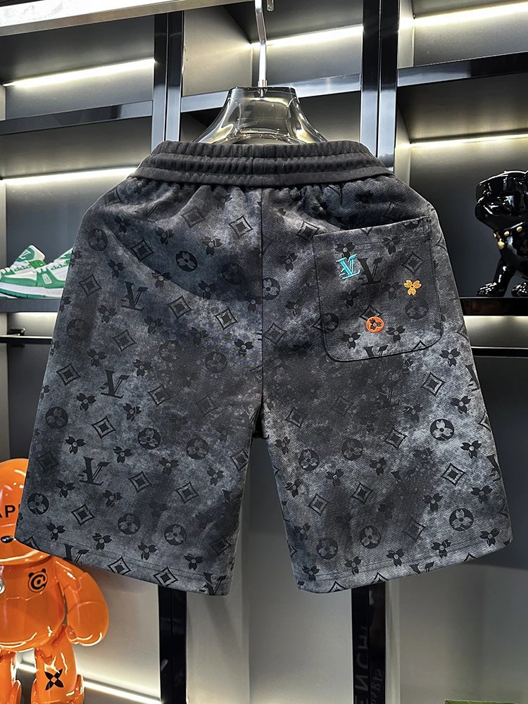 Louis Vuitton Monogram White Embroidered休闲 Shorts