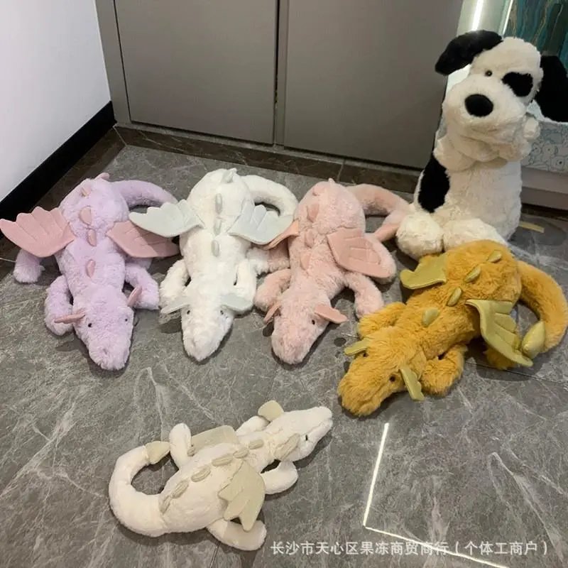 Flying Dragon Series Plush Toys: Blue Dragon, Snow