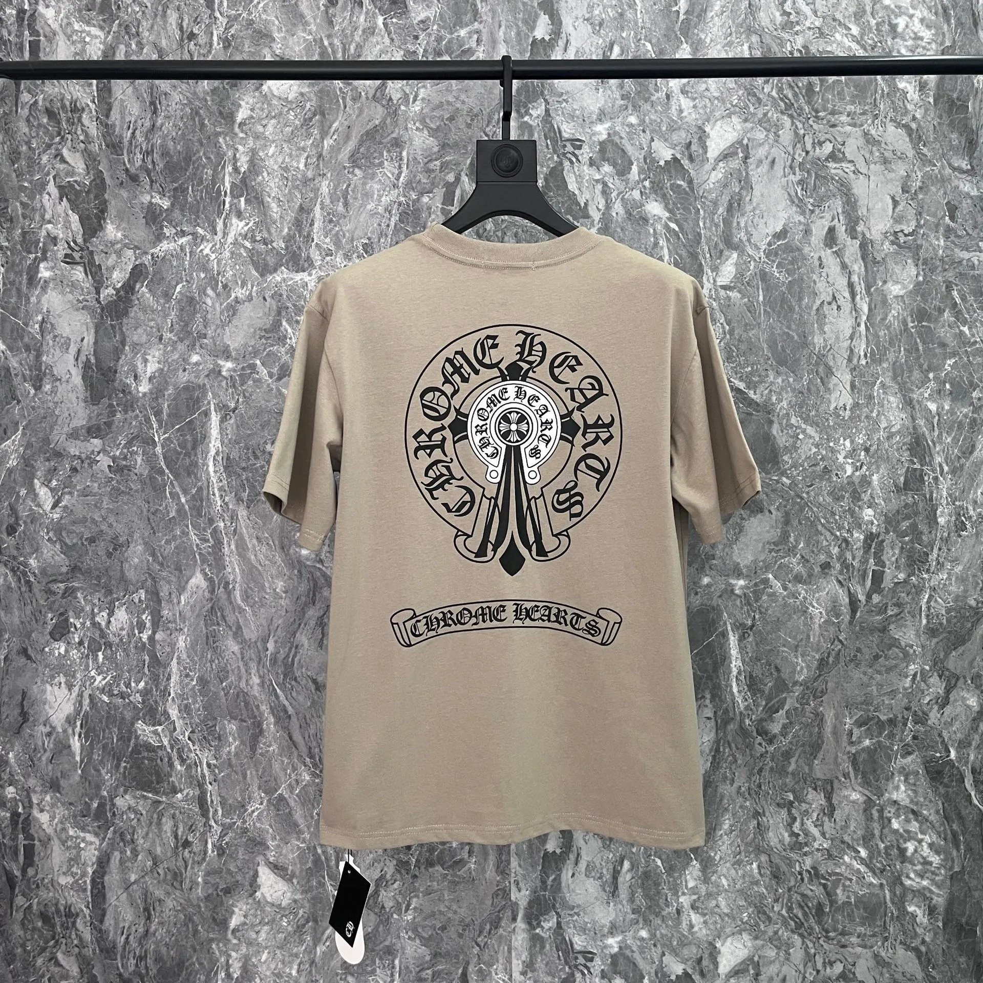 Chrome Hearts White Graphic Print Oversized T-Shirt