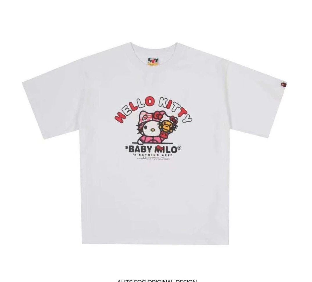 A Bathing Ape Hello Kitty Baby Milo Black Graphic T-Shirt