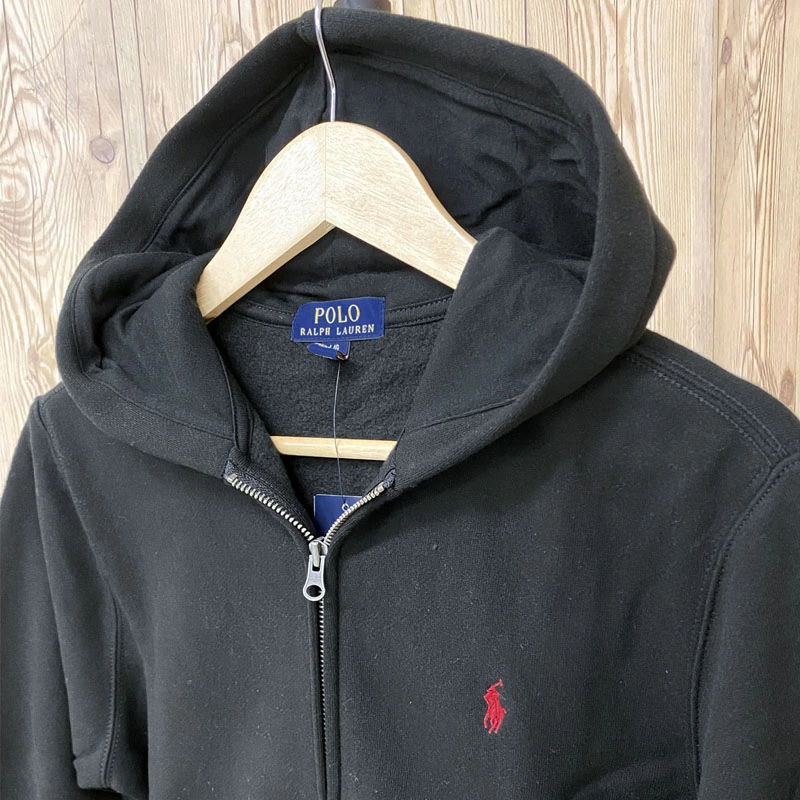 Polo Ralph Lauren Black Classic Fit Hooded Sweatshirt