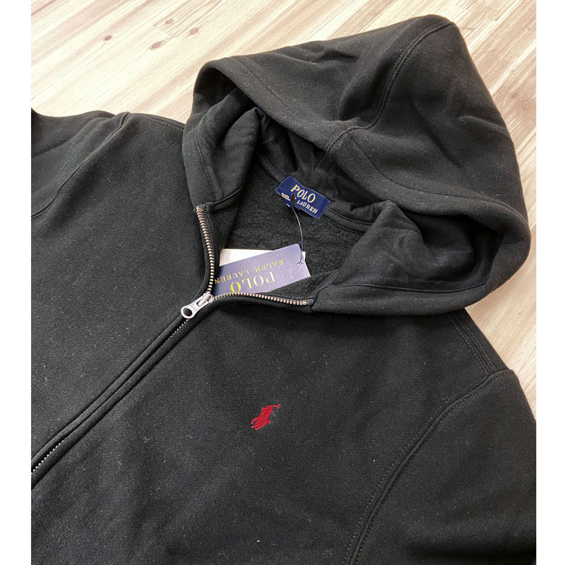 Polo Ralph Lauren Black Classic Fit Hooded Sweatshirt