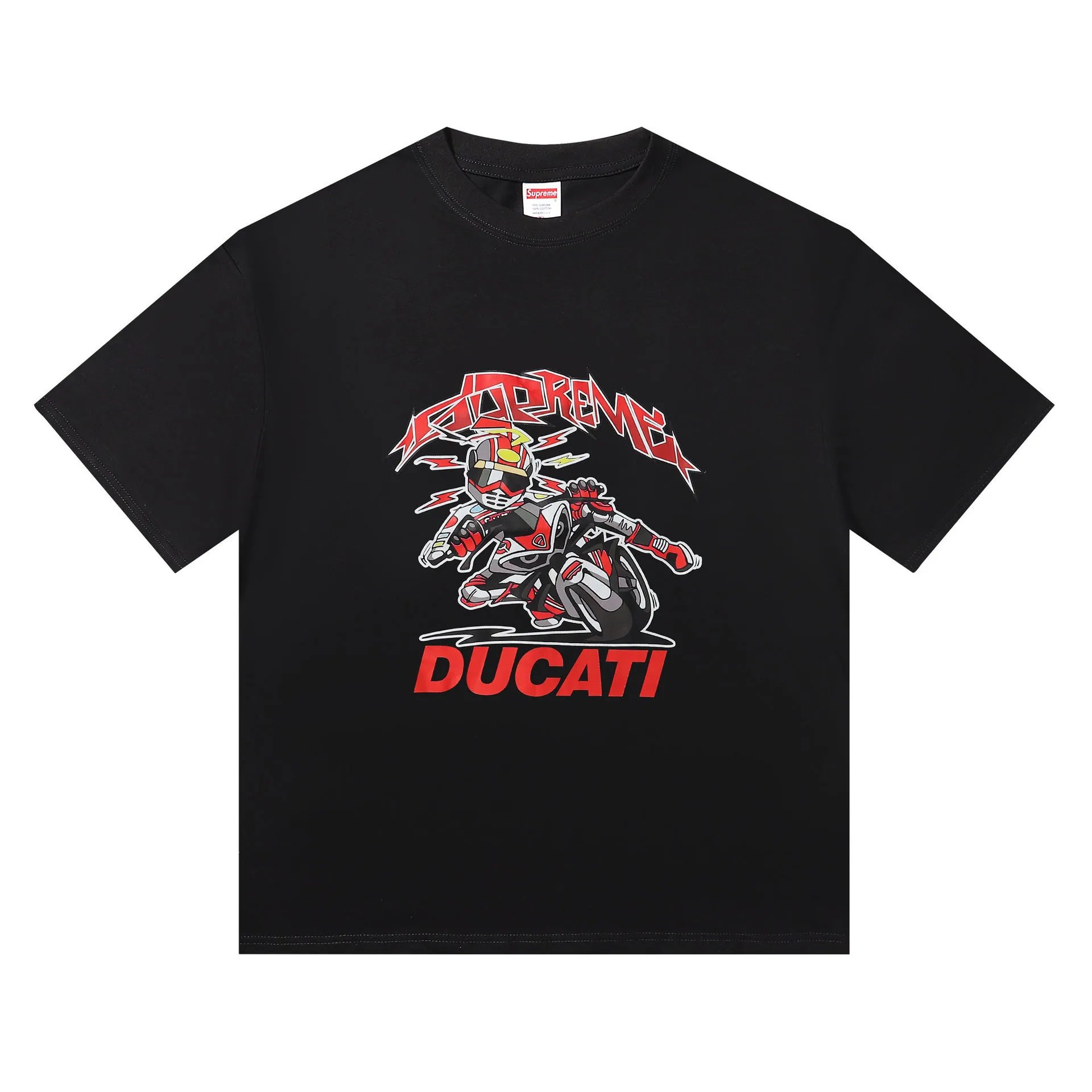 Supreme Ducati Graphic White Streetwear T-Shirt