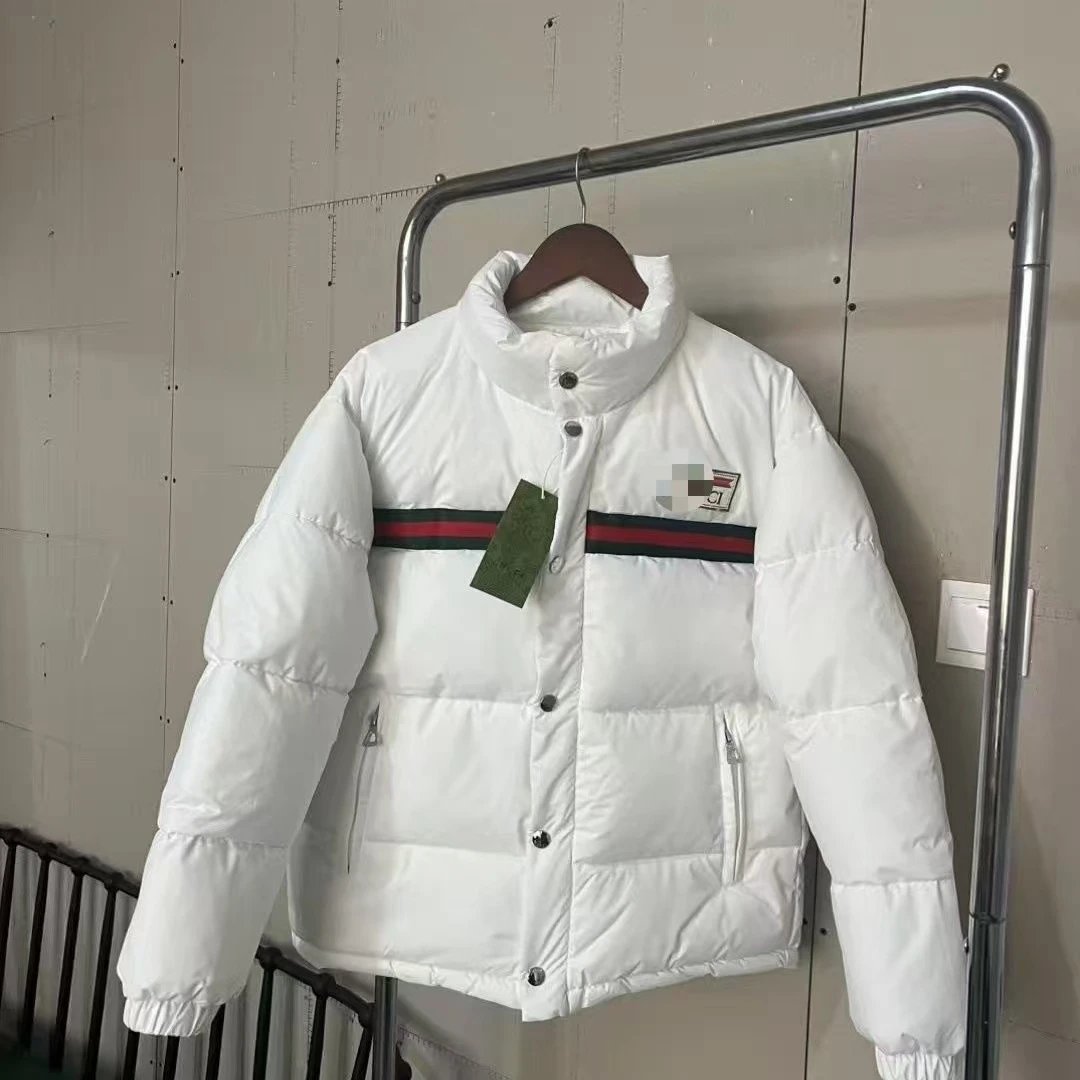 Gucci Puffer Jacket Black Web Stripe Quilted Coat