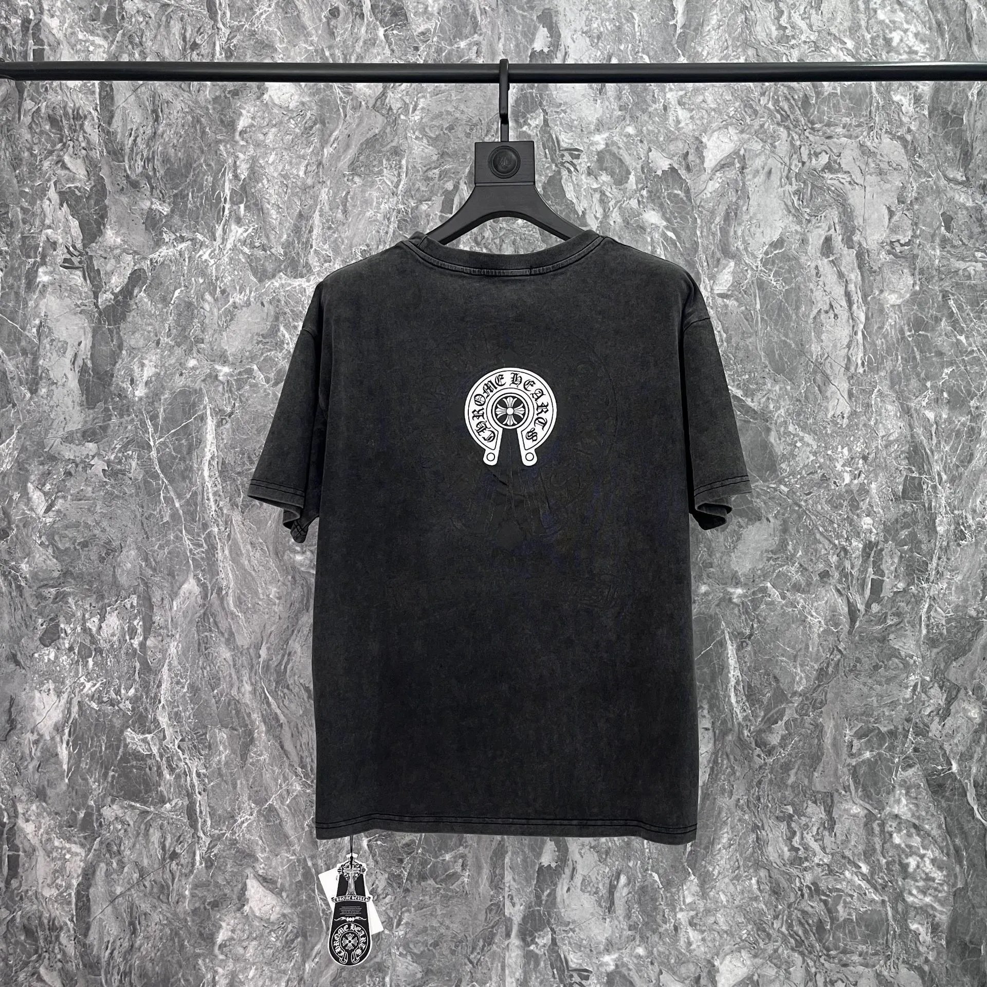 Chrome Hearts White Graphic Print Oversized T-Shirt