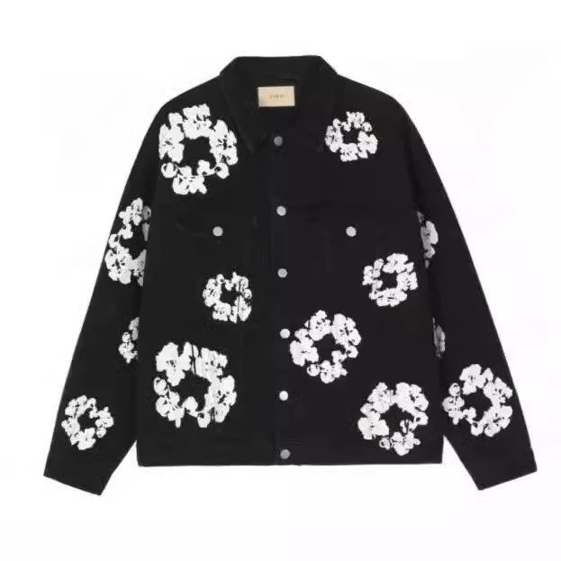 Printed Loose Denim Jacket photo 3