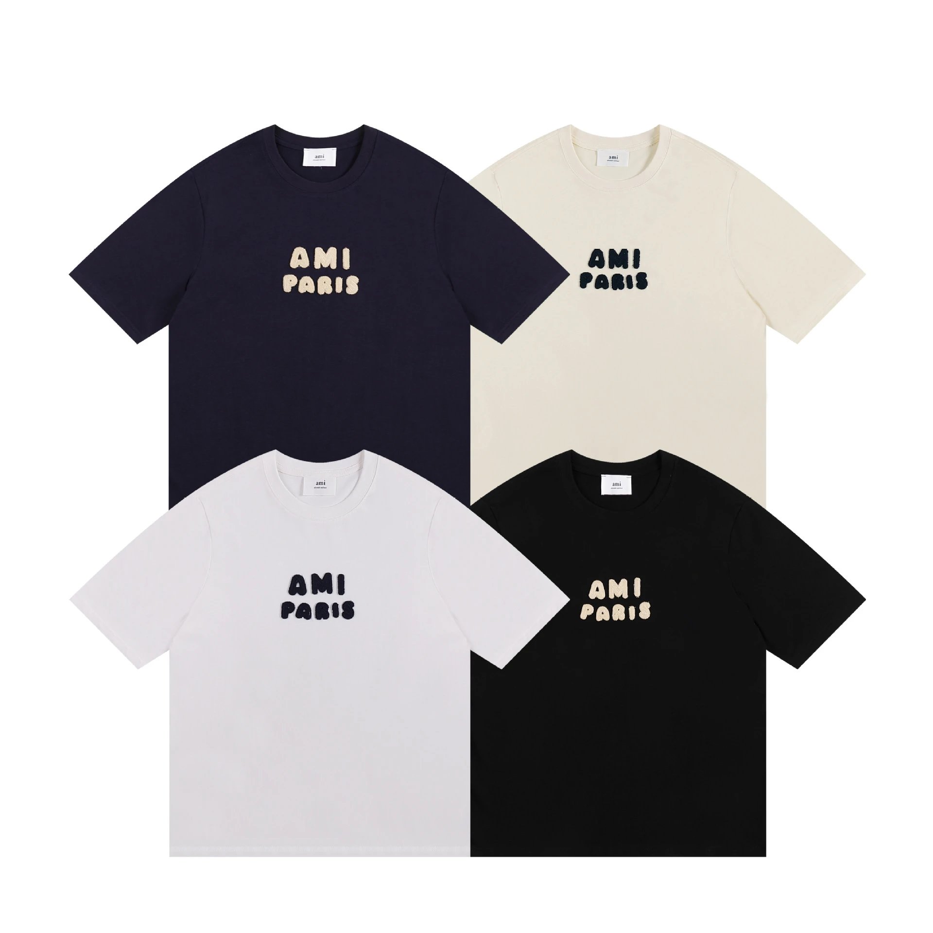 AMI Paris Summer Cotton Short Sleeve T-Shirt