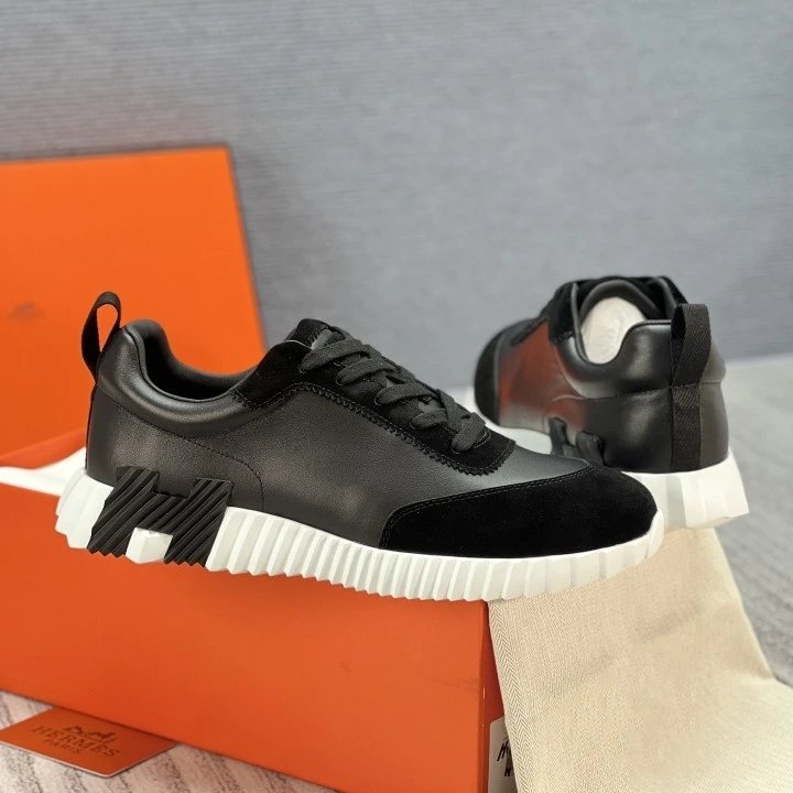 Off-White Diagonal Denim Sneakers Blue and Gray Chunky Sneakers - 3