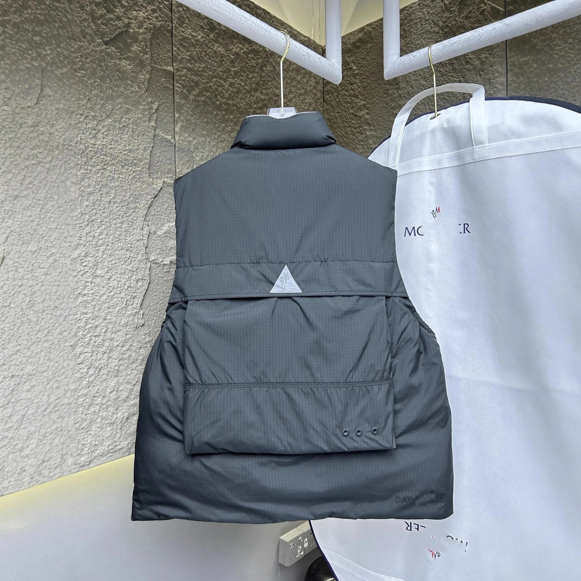 Moncler Genius Puffer Vest Charcoal Tactical Style