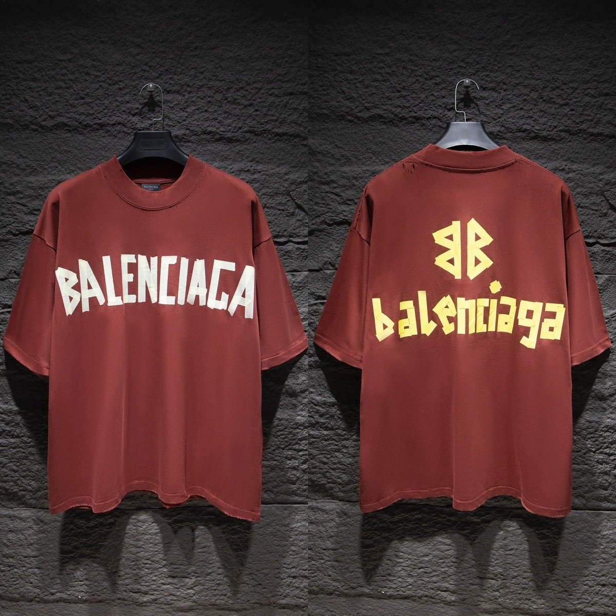 Embroidered Letter Crew Neck T-Shirt photo 6