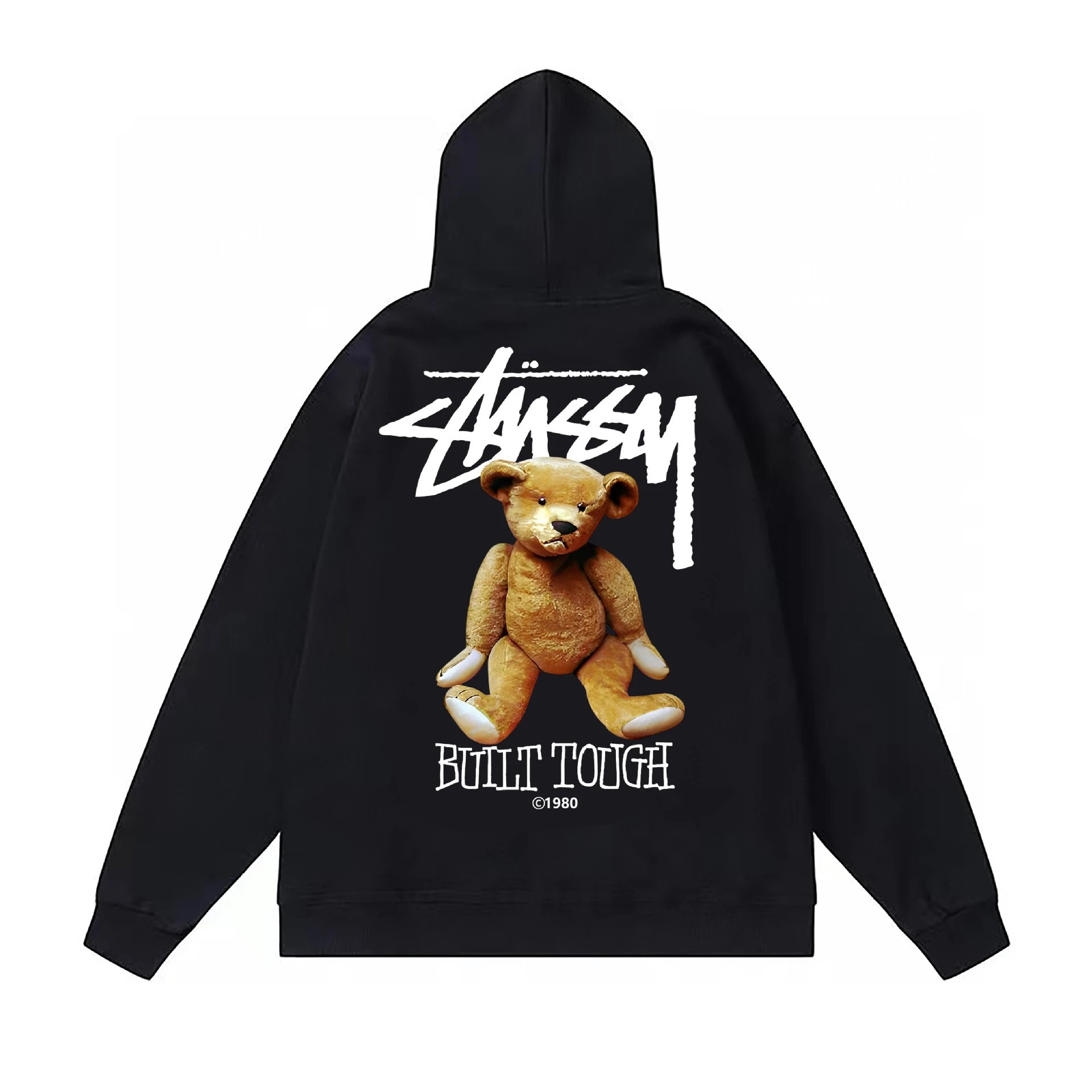 Stussy Dice Graphic Black Oversized Hoodie