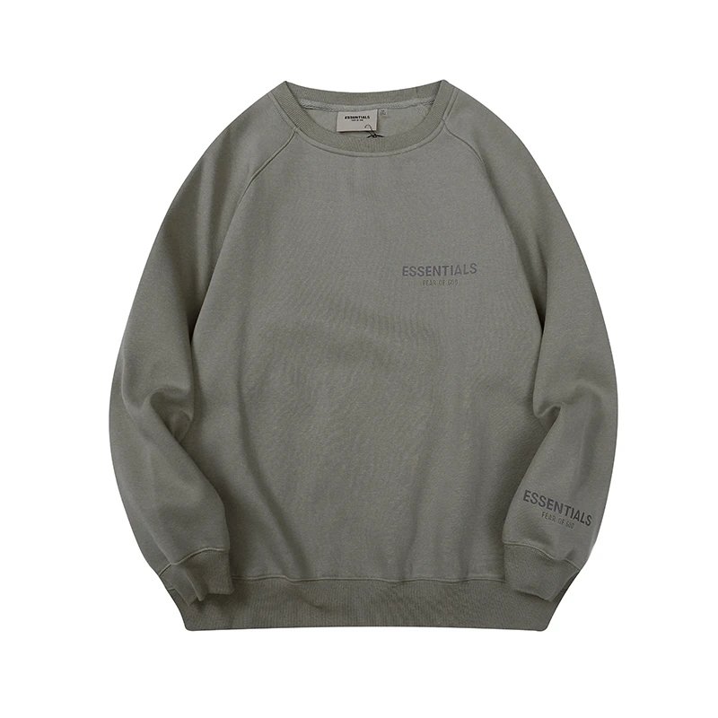 Essentials Crewneck Sweatshirt Black Beige Mint Tan Gray Minimalist
