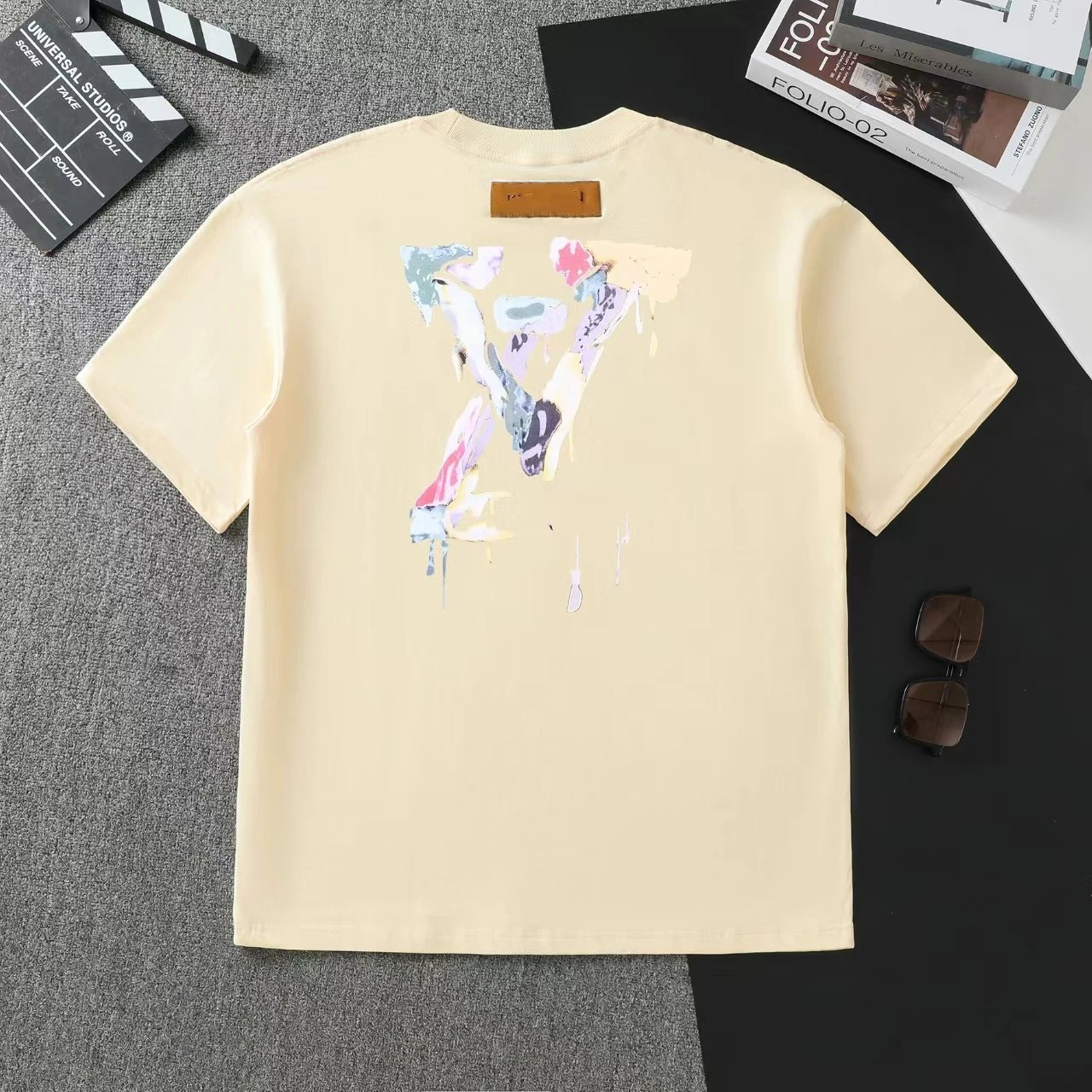 Louis Vuitton Black Multicolor Graphic Print T-Shirt