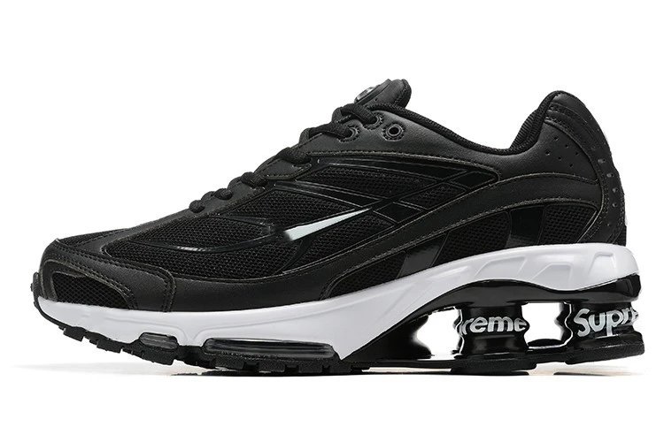 Supreme Shox R4 Black Mesh Sneakers