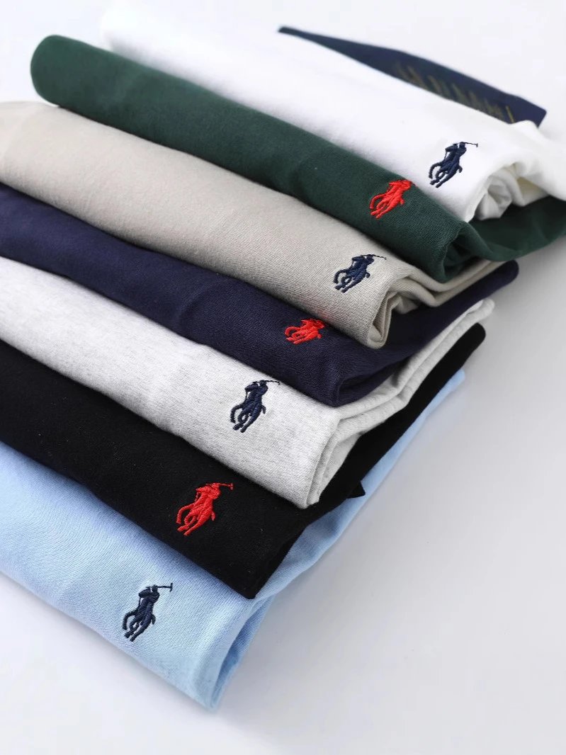 Ralph Lauren Classic Fit White Crewneck Polo T-Shirt