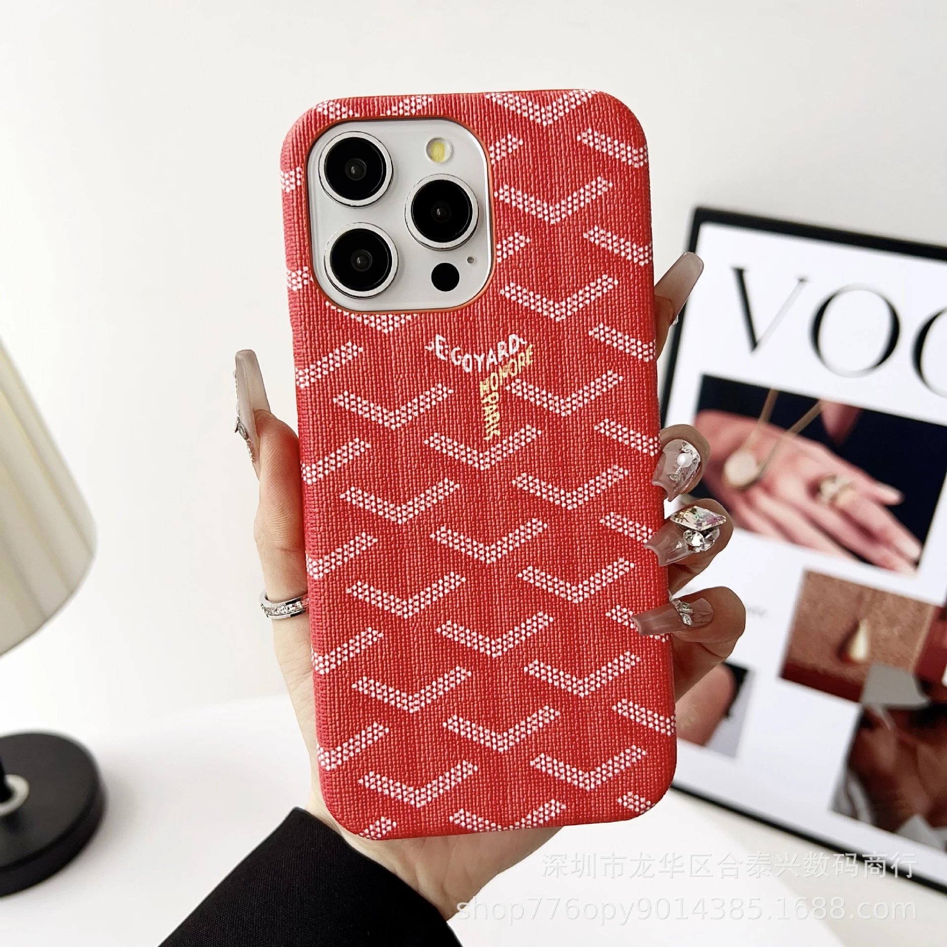 Egoyard Honore Paris Purple Black Monogram Phone Case