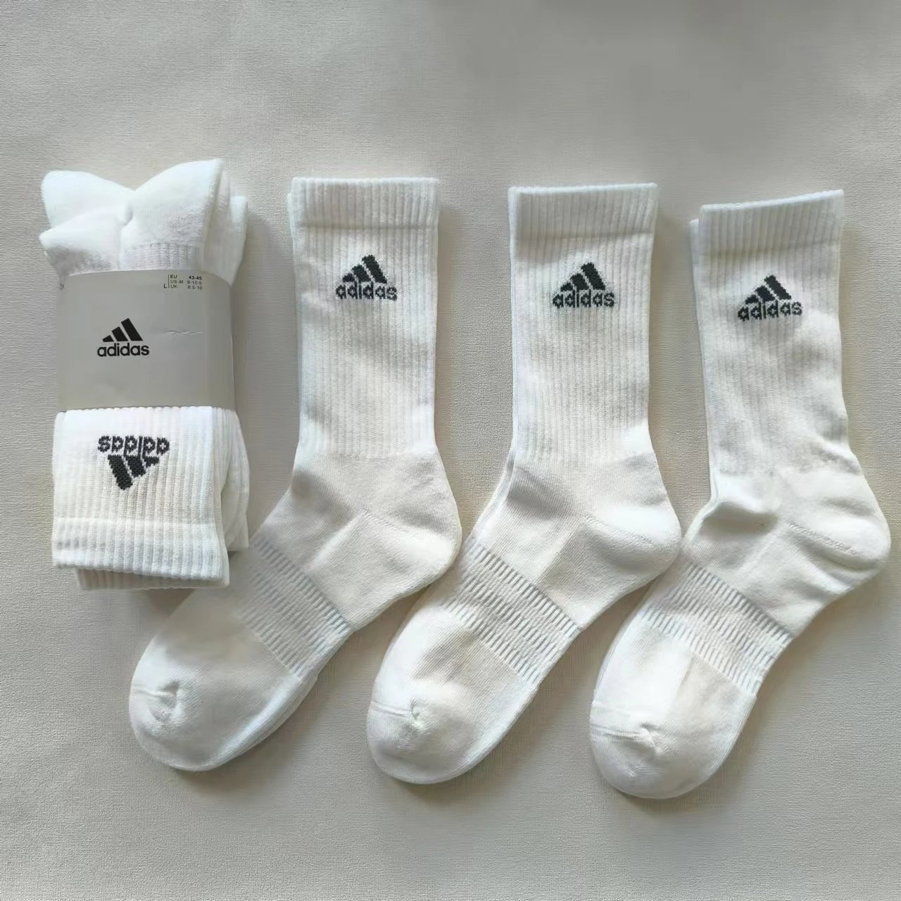 Adidas Classic Crew Socks White - 3