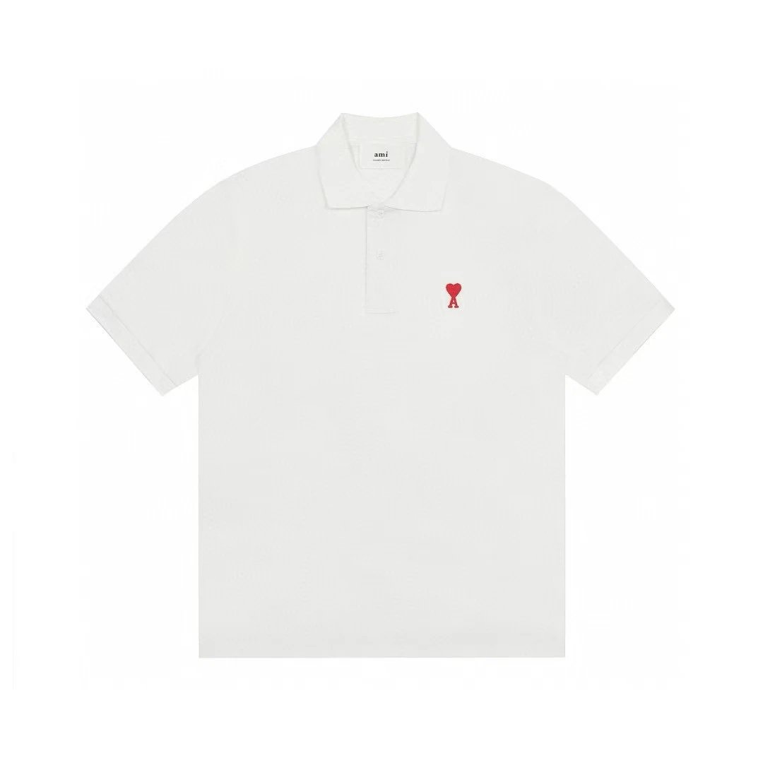 Ami Classic Love Embroidery POLO Shirt photo 2