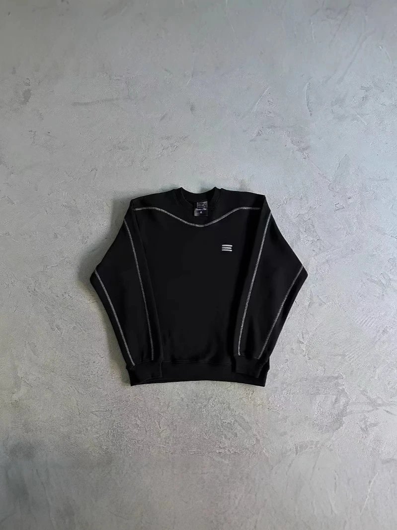 Embroidered Sweatpants and Crew Neck Sweatshirt Set photo 4