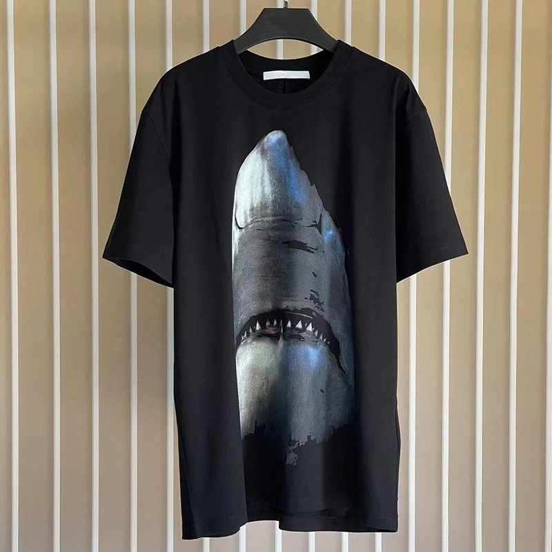 Great White Shark Print T-Shirt