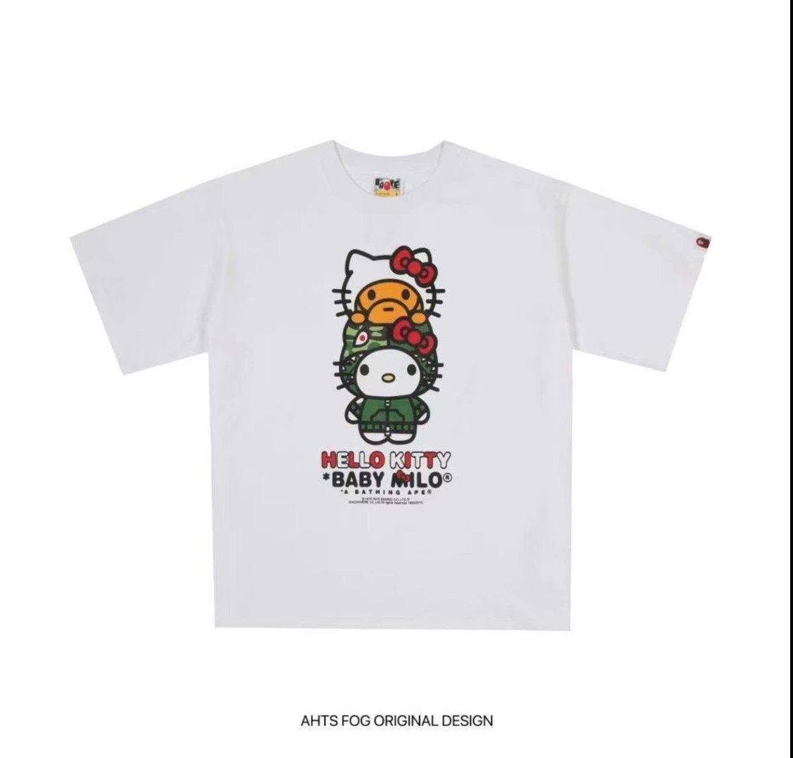 A Bathing Ape Hello Kitty Baby Milo Black Graphic T-Shirt