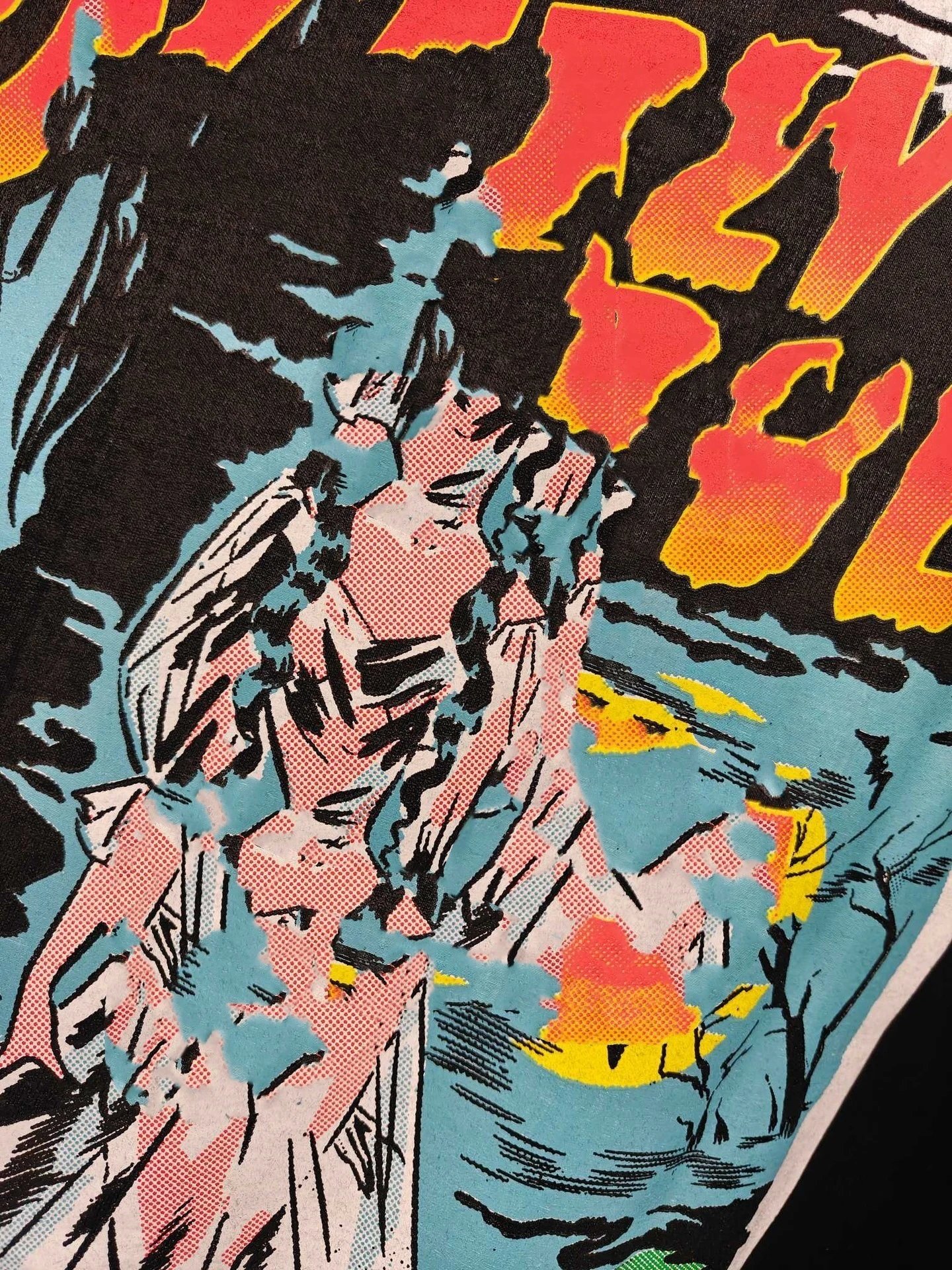 Black Oversized Graphic Print T-Shirt Streetwear
