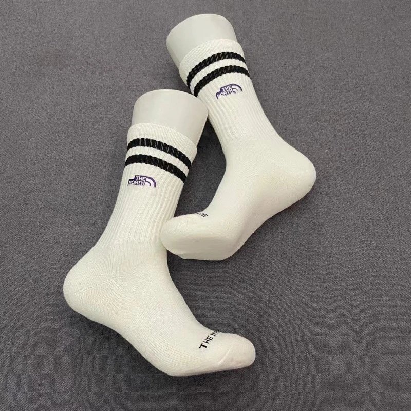 The North Face Crew Socks White Black Blue Red Green Gray Casual
