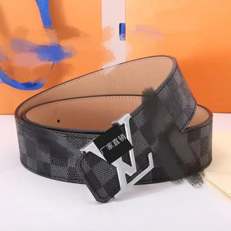 Louis Vuitton Initiales Black Leather Belt