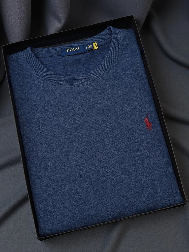 Polo Ralph Lauren Purple Classic Fit Crewneck Sweater