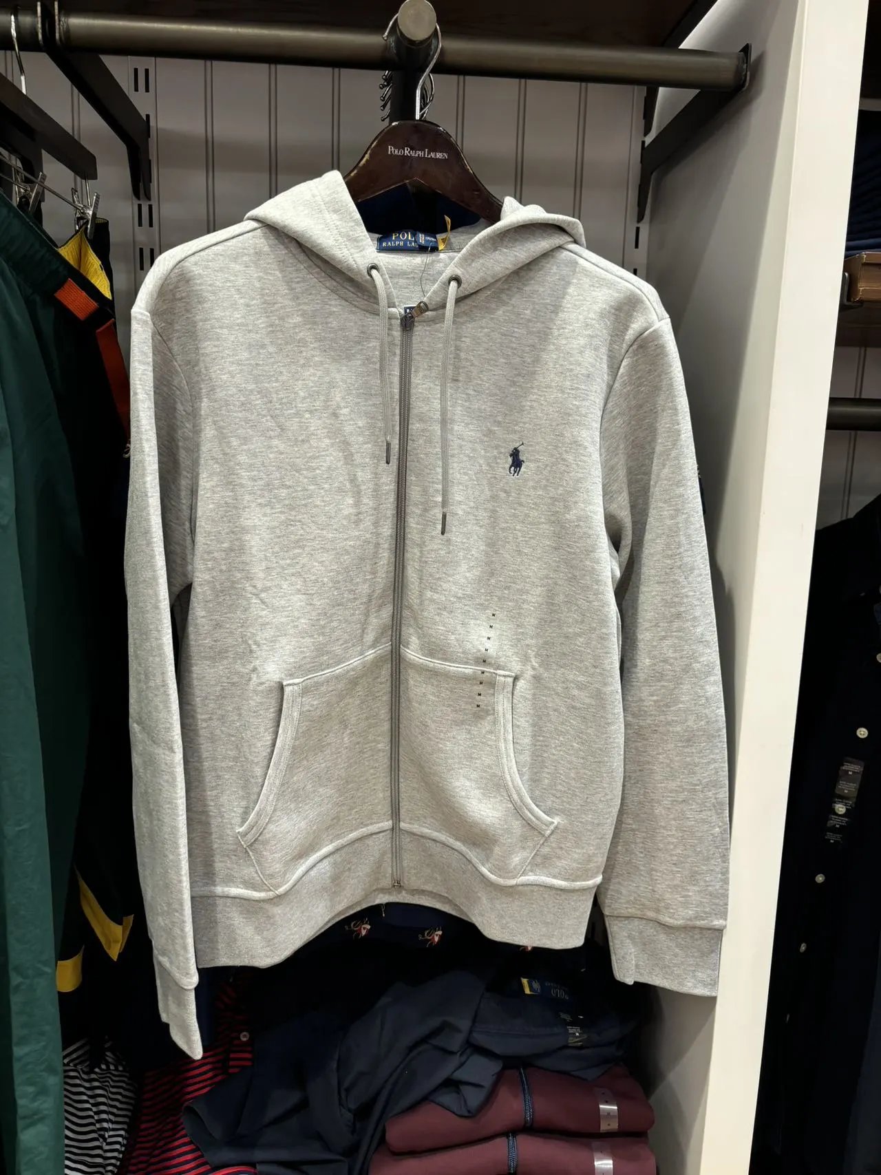Polo Ralph Lauren Classic Fit Full-Zip Hoodie Charcoal Gray - 4