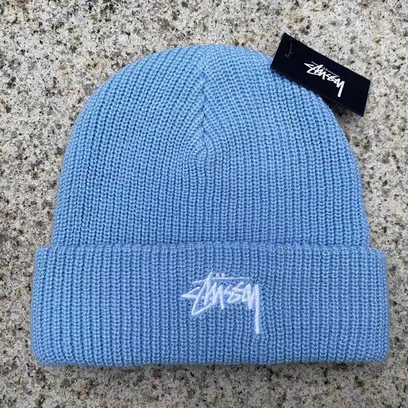 Stussy Classic Black Embroidered Logo Beanie