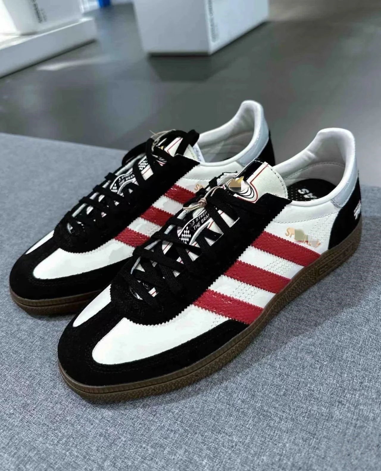 Adidas SPZL Burgundy Suede Casual Sneakers