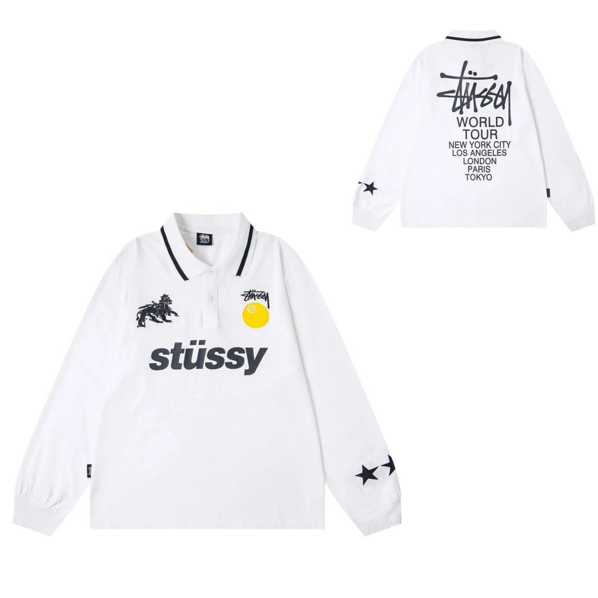 Nike Stussy Black Collaboration Crewneck Sweatshirt