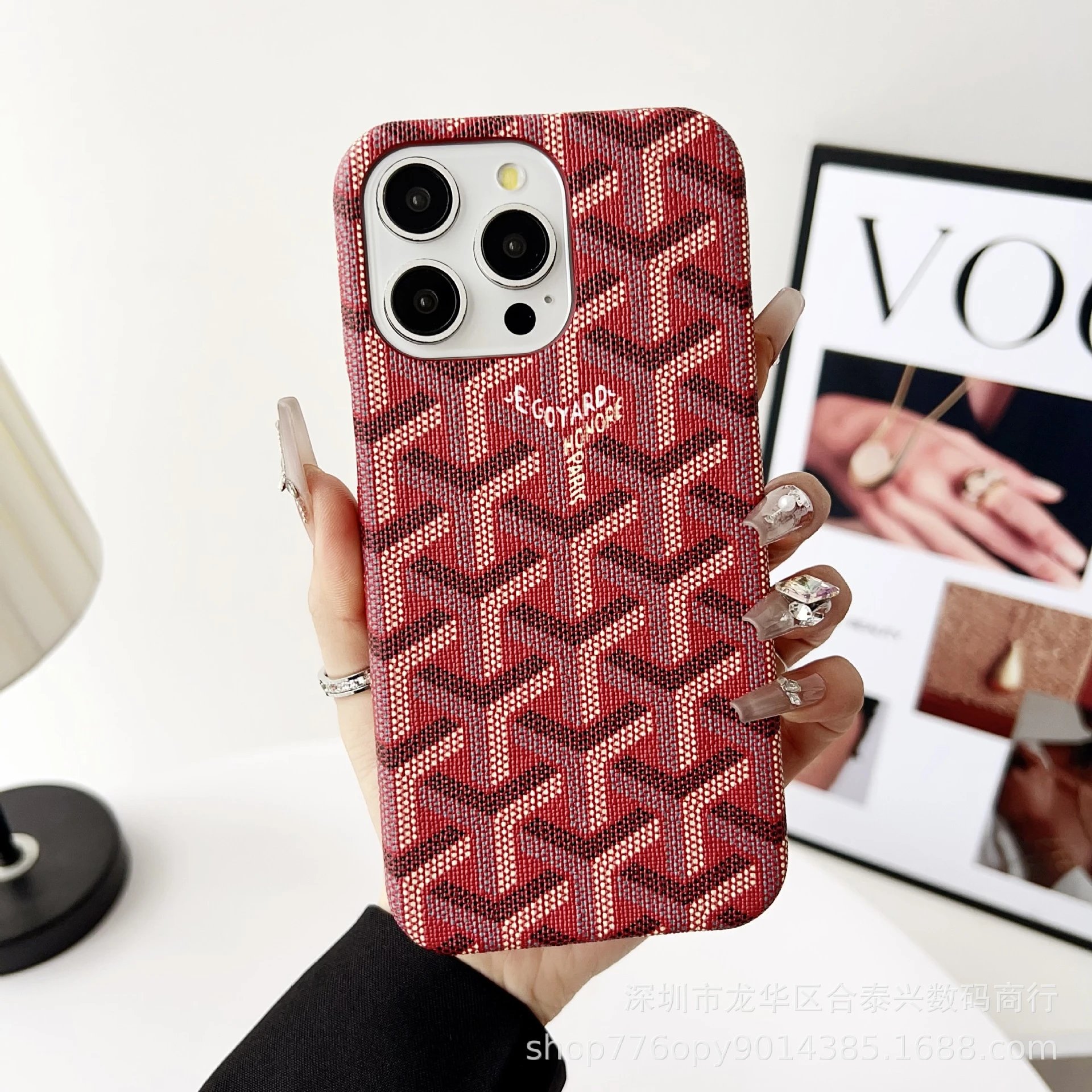 Egoyard Honore Paris Purple Black Monogram Phone Case