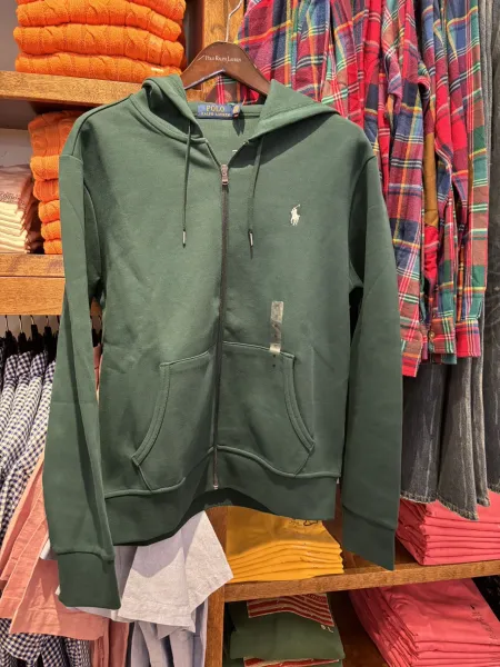 Polo Ralph Lauren Classic Zip-Up Hoodie Forest Green - 1