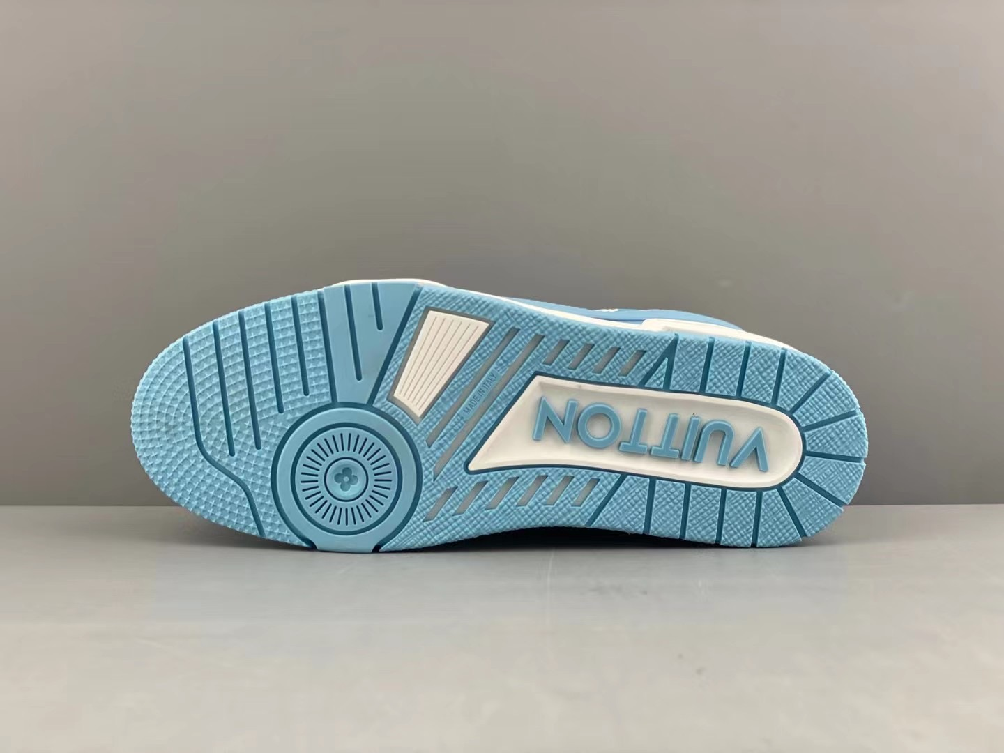 Louis Vuitton Trainer Light Blue White Monogram Sneakers
