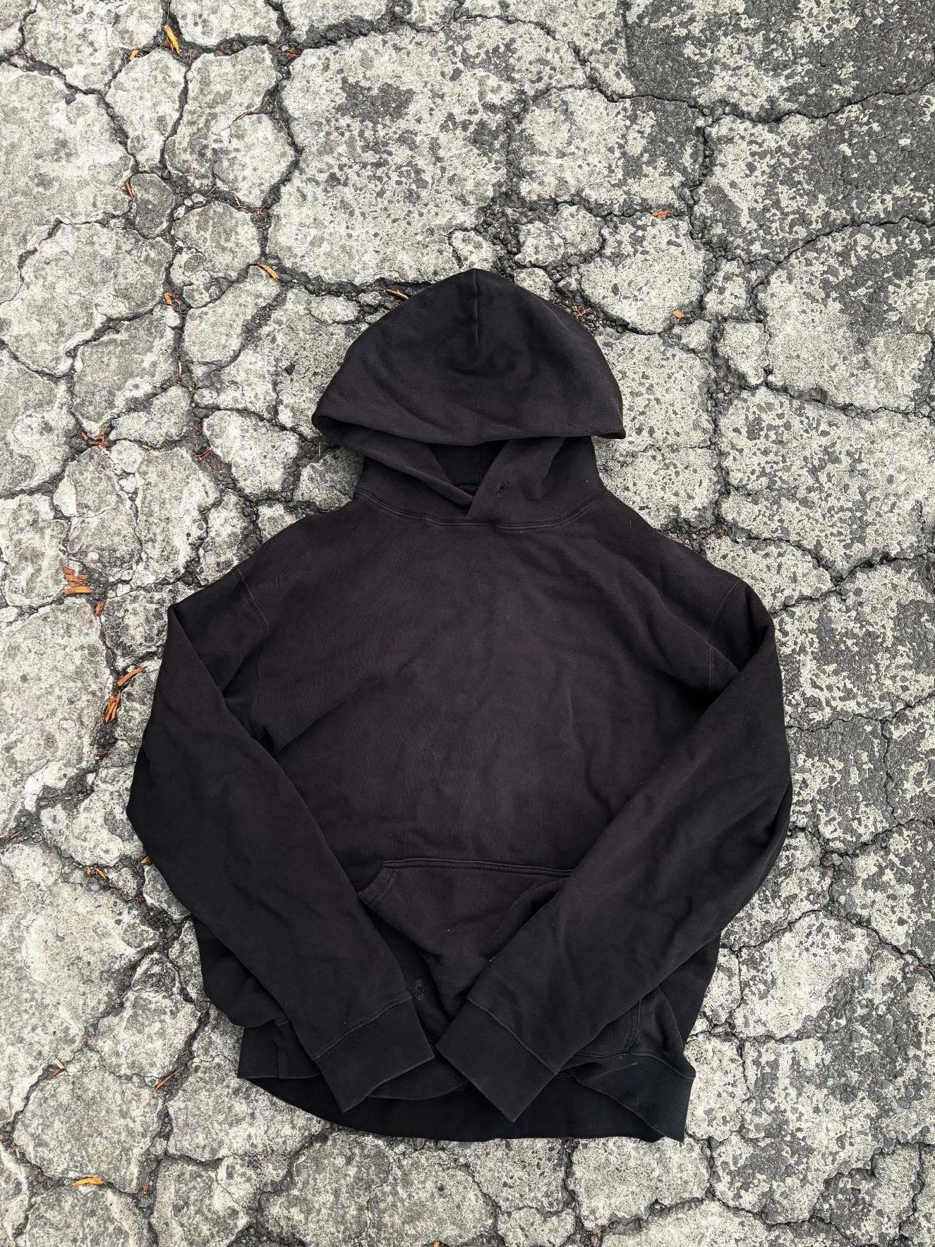 Fear of God ESSENTIALS Black Hooded Sweatshirt