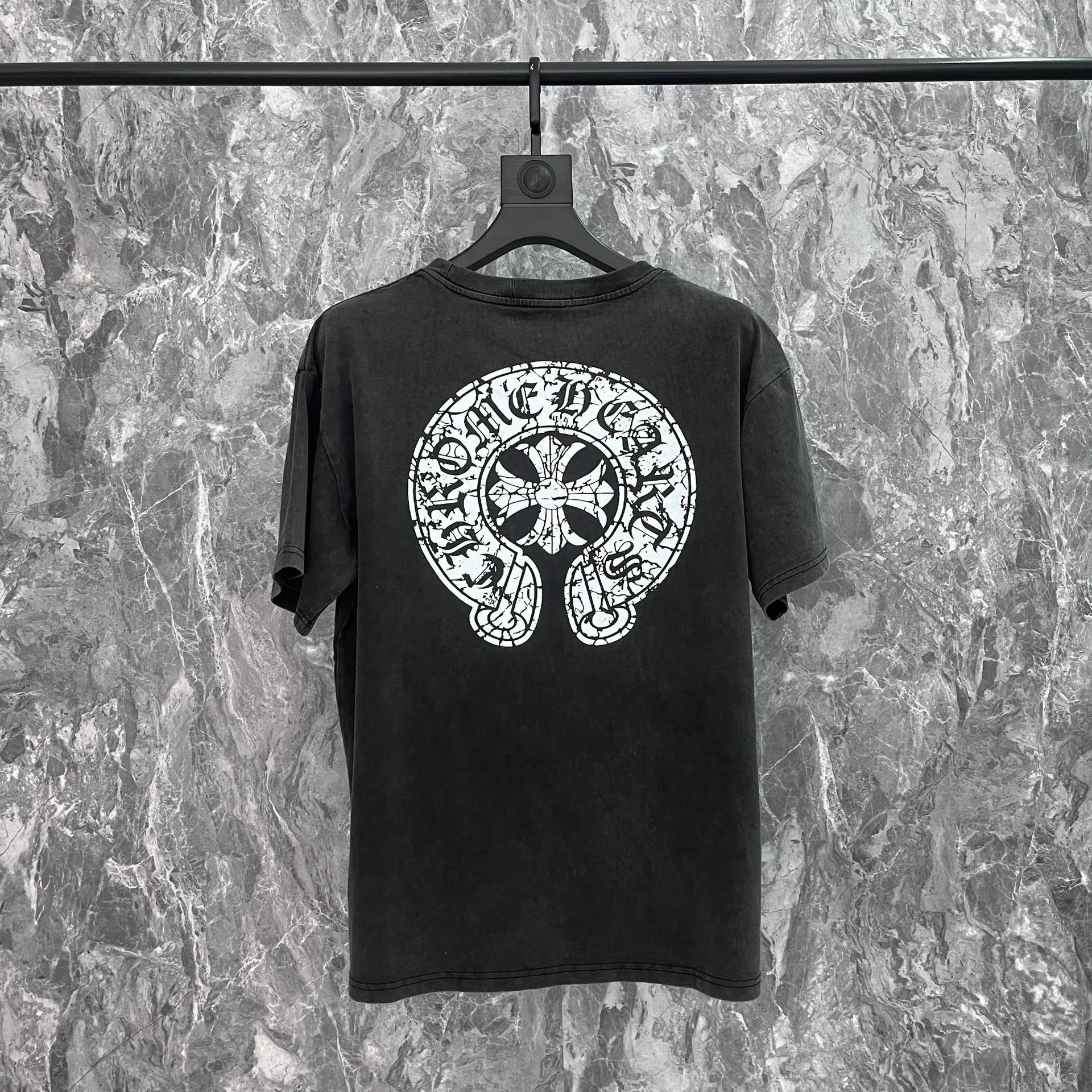 Chrome Hearts White Graphic Print Oversized T-Shirt
