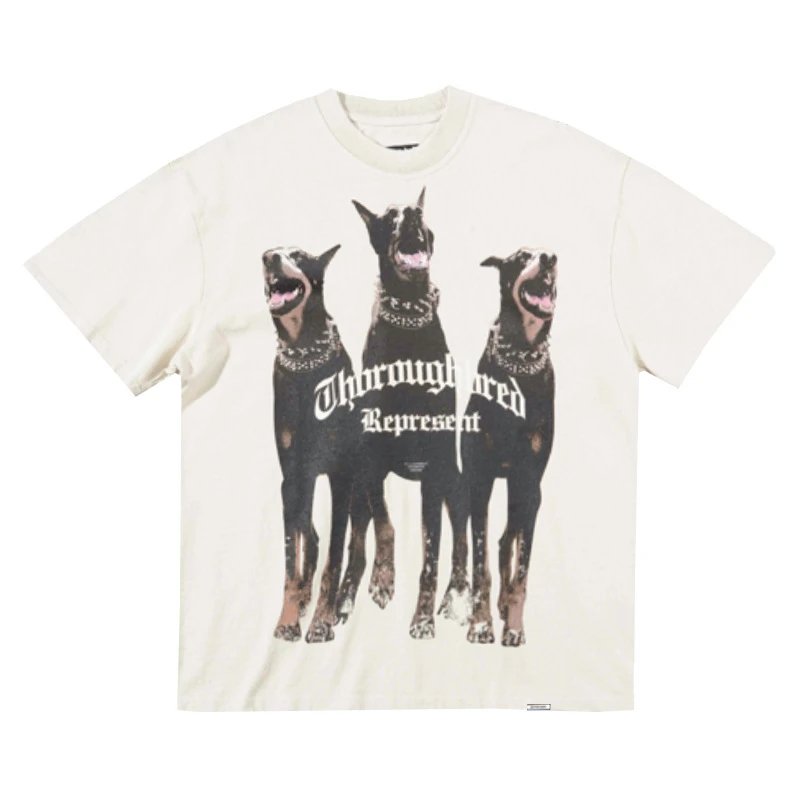 Washed Distressed American Retro Short-Sleeve T-Shirt photo 7