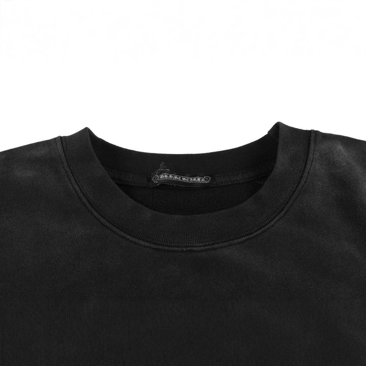 Chrome Hearts Black Embroidered Logo Oversized Sweatshirt