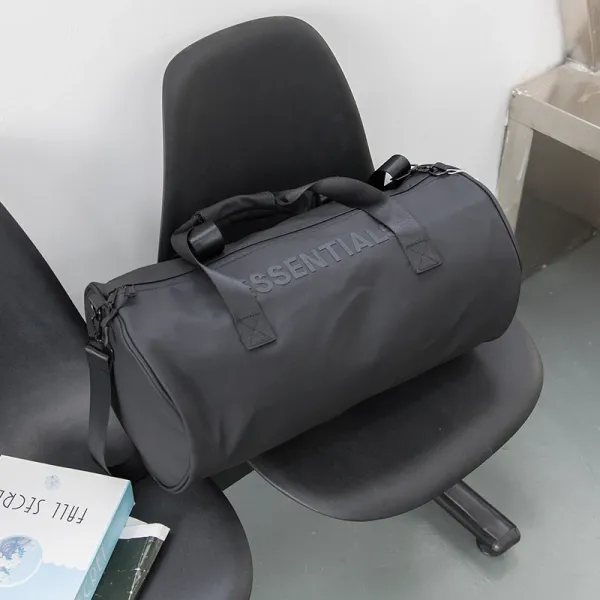 Essentials Duffle Bag Beige Dry-Wet Separation Gym Bag - 6