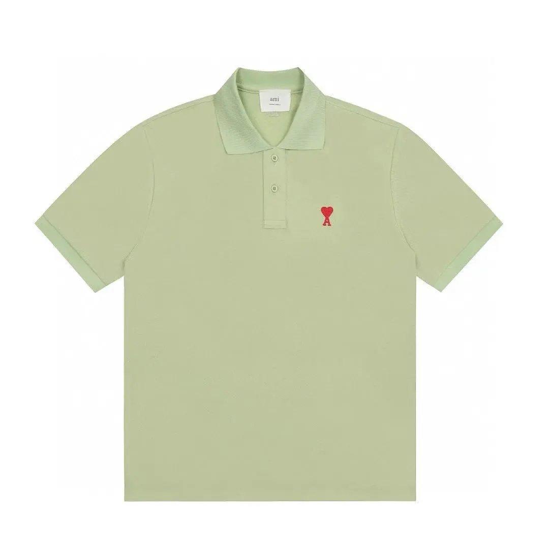 Ami Classic Love Embroidery POLO Shirt photo 5