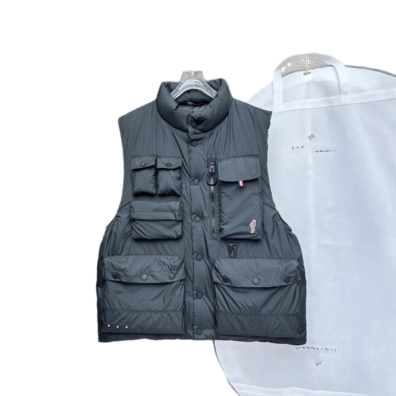 Moncler Genius Puffer Vest Charcoal Tactical Style